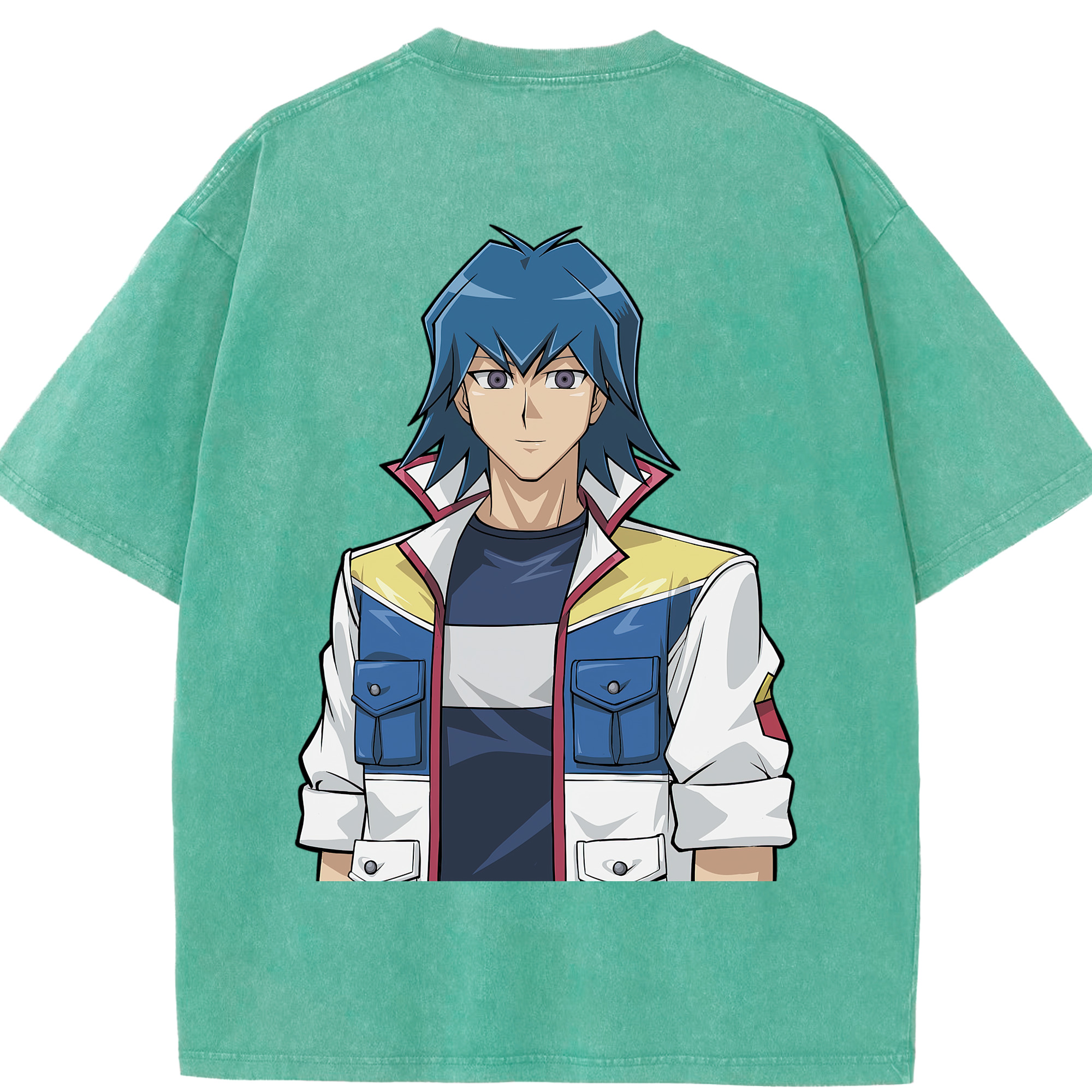 （画像用） 遊☆戯☆王 Yu-Gi-Oh! 綿100% ヴィンテージ風 半袖Tシャツ（背面プリント）